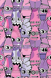 Monster seamless - vector EPS clipart