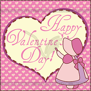 Valentine Greeting Card - vector clip art