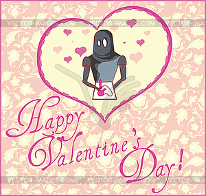 Valentine Greeting Card - vector EPS clipart