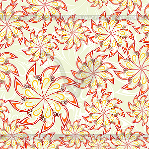 Flower seamless pattern - stock vector clipart