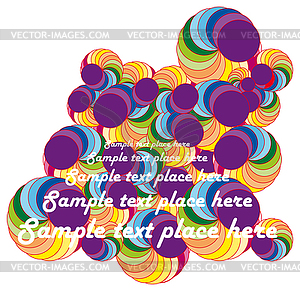 Colorful stock disco background - vector clip art