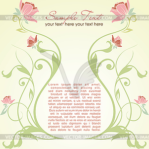 Flower background  - vector clipart