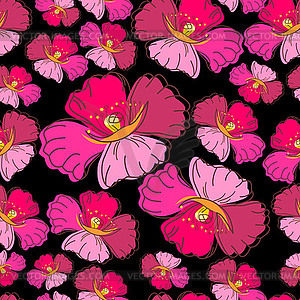 Floral seamless background pattern  - vector clip art