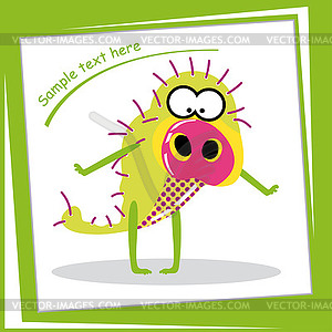 Colorful monster - vector image