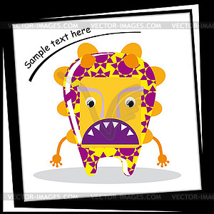 Colorful monster - vector image