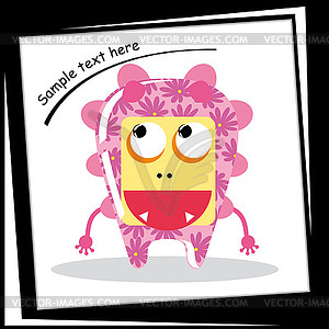 Colorful monster - vector clip art