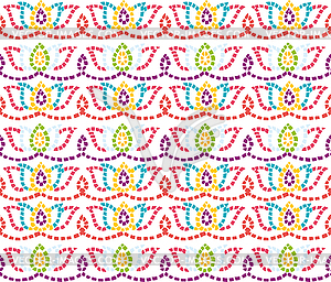 Бесшовный красочный декоративный фон - клипарт в векторном виде
