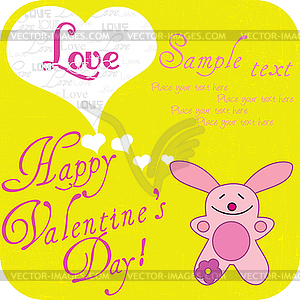 The card for Valentine's Day - vector clip art