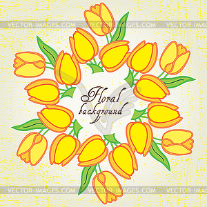 Stylish floral background  - vector image