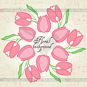 Stylish floral background  - vector clipart