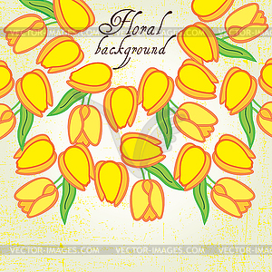 Stylish floral background  - vector clip art