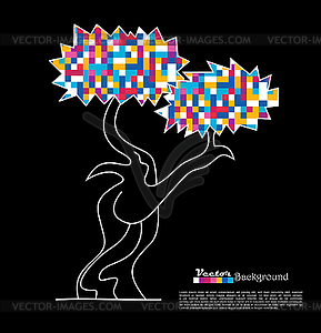 Abstract tree. Vector - vector clip art