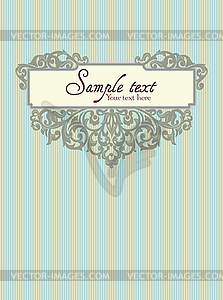 Background with Vintage Label - vector clipart