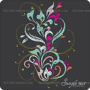 Vintage card design for greeting card, invitation - vector clipart