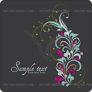 Vintage card design for greeting card, invitation - vector EPS clipart