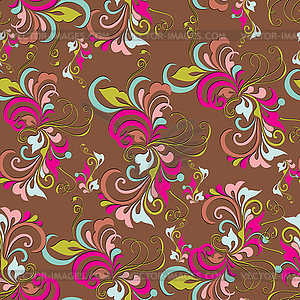 Flower seamless pattern, element for design, ill - vector clipart