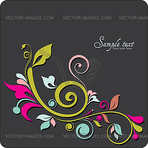 Vintage card design for greeting card or invitation - vector clip art