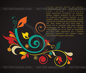 Vintage card design - vector image