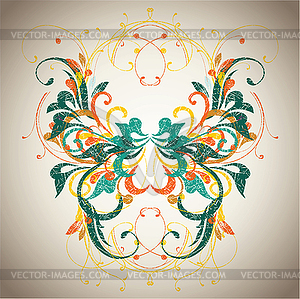 Vintage card design for greeting card, invitation - color vector clipart