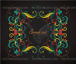 Vintage card design for greeting card, invitation - vector clipart