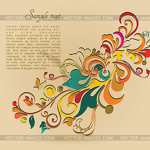 Vintage card design for greeting card, invitation - vector EPS clipart