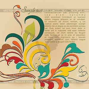 Vintage card design for greeting card, invitation - vector image