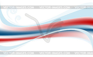 Цветные волны на белом фоне - иллюстрация в векторном формате