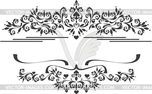 Decorative ornament border,frame.Graphic - vector clipart