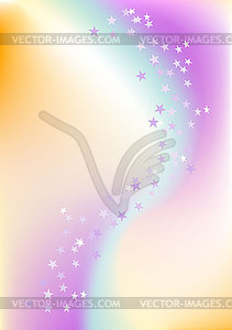 Colored background with stars. - vector image