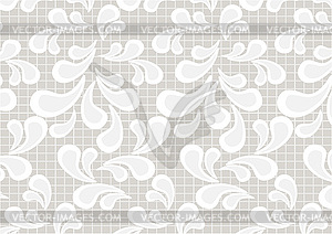 Paisley pattern on light beige background - vector clipart