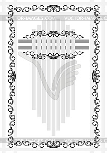 Decorative pattern to frame - vector clip art