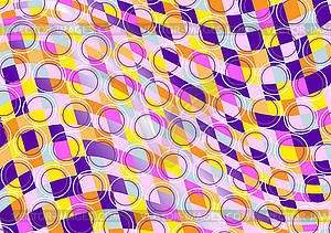 Mottled background of colored squares - vector clipart