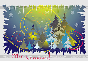 Happy Merry Christmas - vector clipart