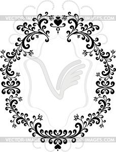 Frame of decorative ornament - vector clipart
