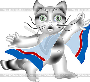 Raccoon with bath towel  - vector clip art