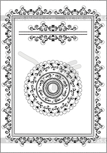 Decorative frame, border.Graphic  - vector clip art