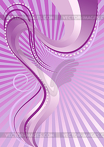 Фиолетовый полосками и волнами на фоне фиолетового ра - цветной векторный клипарт