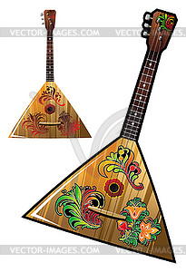 Russian national music instrument - balalaika - vector clipart / vector image