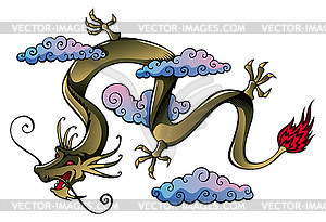 Chinese dragon - vector image