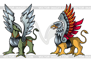 Fairy griffins - vector clipart