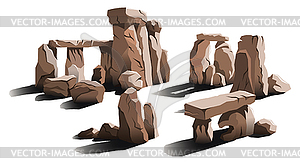 Stone circle - vector image