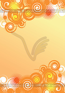 Abstract summer background - vector clip art