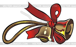 Christmas bells - vector image