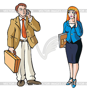 Business connection - royalty-free vector image