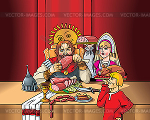 Lord`s feast - vector image