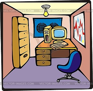 Cartoon Office - vector image