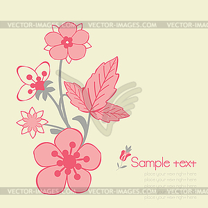 Floral background - vector image