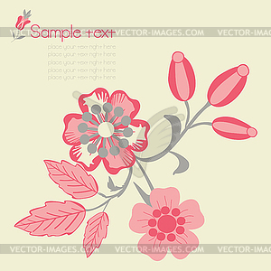 Floral background - vector clipart