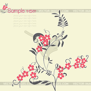 Floral background - vector image