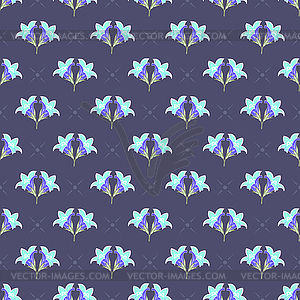 Colorful flowers - seamless pattern - vector clipart